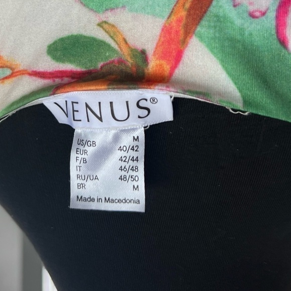 Venus,Sexy Multi-Floral Print,Strappy Chest,Draped Bodice,Excellent ConditionM - Picture 4 of 12